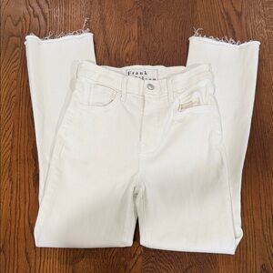 Frank & Eileen Women's Off-White Straight Leg Jeans “Killian”